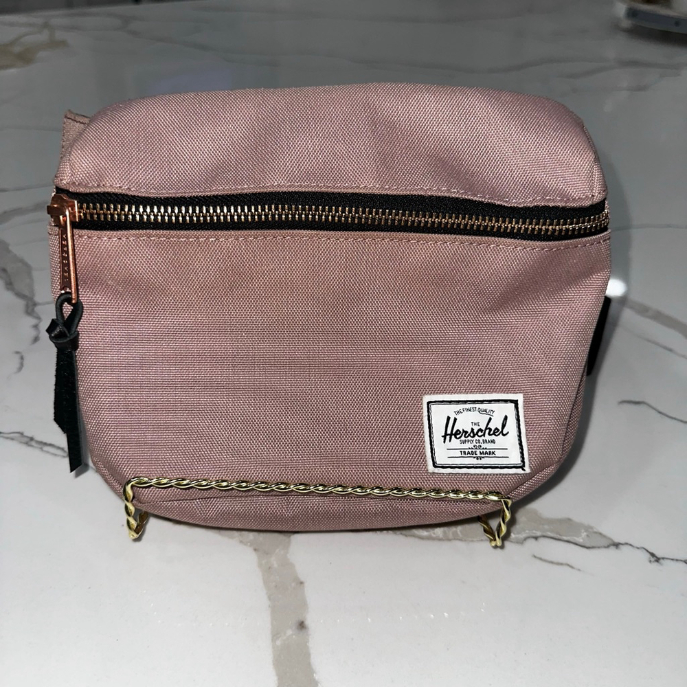 Herschel Pink Crossbody Bag One Size - Metallic Pink Buckle